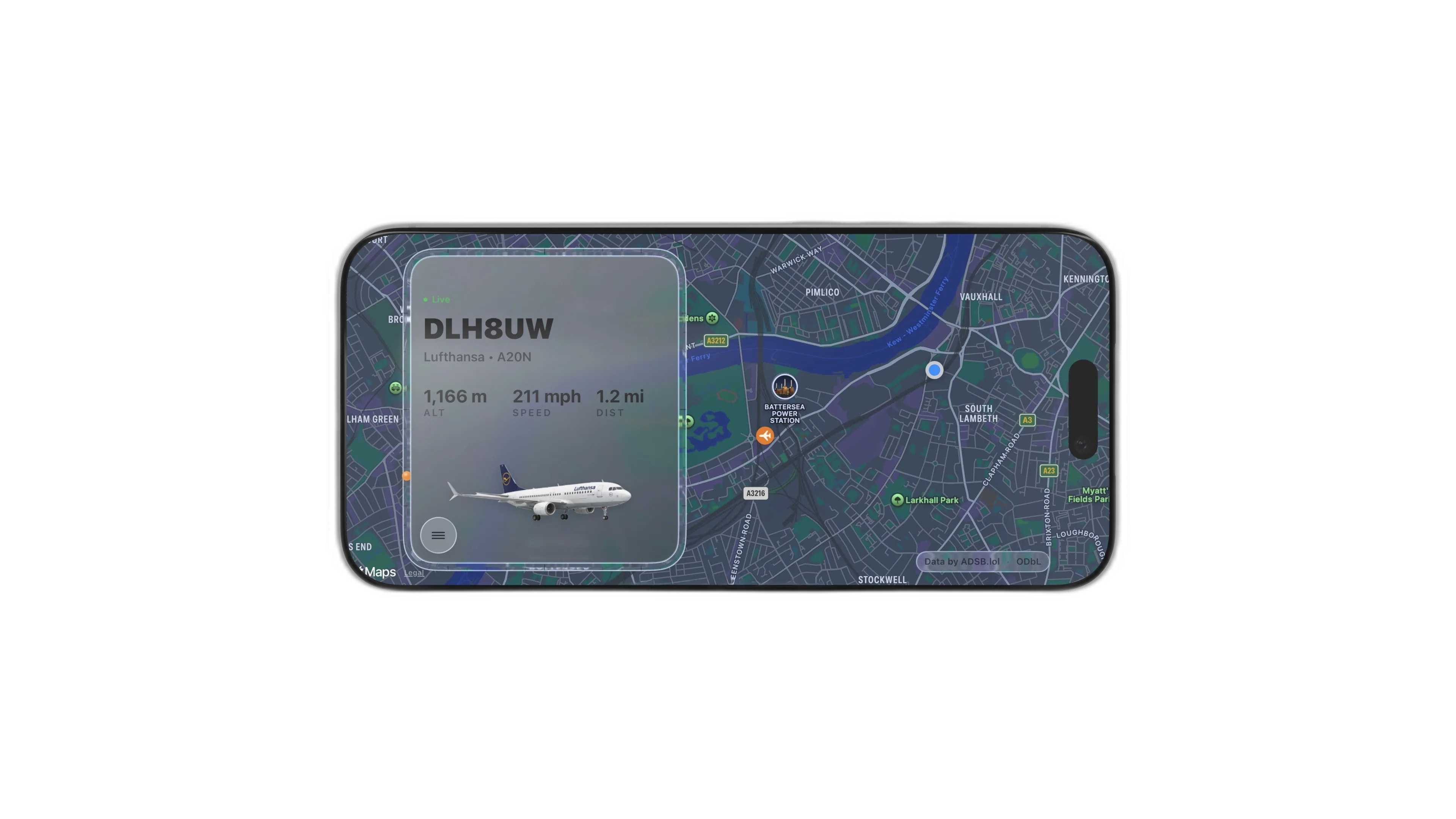 What Plane in landscape dark mode